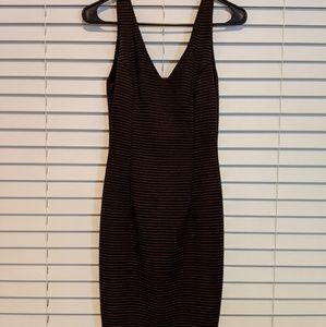 Nordstrom ASTR Midi Striped Cocktail Dress